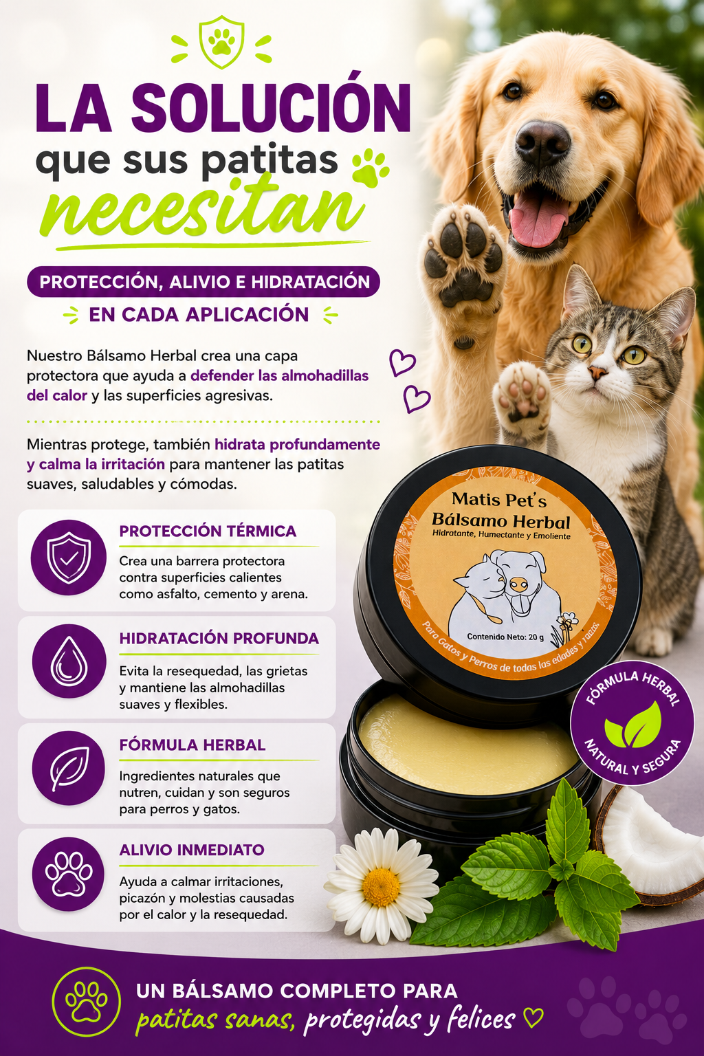 Bálsamo herbal protector