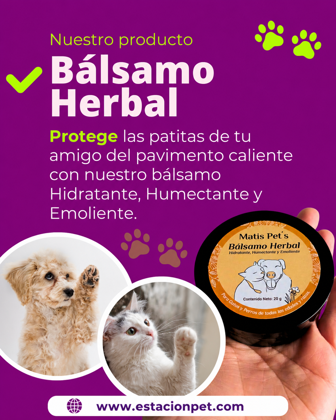 Bálsamo herbal protector